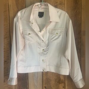 AS by DF * Beautiful Ivory Satin Top Jacket